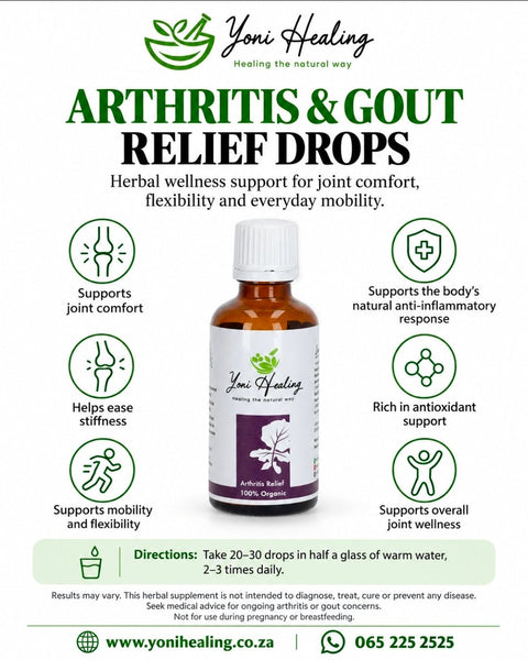 Arthritis & Gout Relief Drops - Yoni Healing
