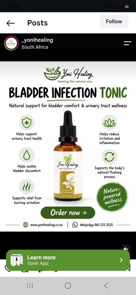 Bladder Infection Tonic - Yoni Healing